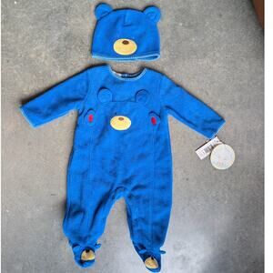 Baby Bear One Piece Outfit Size 6 Months Baby Boy Bear Outfit Bear Hat